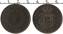 Продать Монеты Португалия 10 рейс 1842 Медь