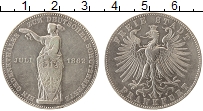 Продать Монеты Франкфурт 1 талер 1862 Серебро