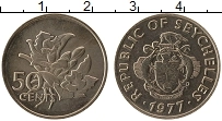 Продать Монеты Сейшелы 50 центов 1977 Медно-никель