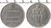 Продать Монеты Полинезия 5 франков 2001 Алюминий