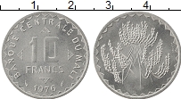 Продать Монеты Мали 10 франков 1976 Алюминий