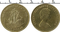 Продать Монеты Карибы 1 доллар 1981 Латунь