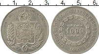 Продать Монеты Бразилия 1000 рейс 1859 Серебро