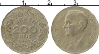 Продать Монеты Бразилия 200 рейс 1940 Медно-никель