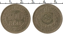 Продать Монеты Бразилия 100 рейс 1888 Медно-никель