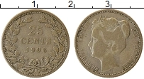 Продать Монеты Нидерланды 25 центов 1906 Серебро