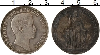 Продать Монеты Баден 1 гульден 1863 Серебро