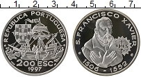 Продать Монеты Португалия 200 эскудо 1997 Серебро
