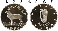 Продать Монеты Исландия 10 экю 1990 Серебро