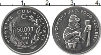 Продать Монеты Турция 50000 лир 1999 Алюминий