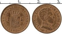 Продать Монеты Испания 1 сентим 1906 Медь