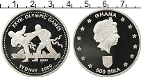 Продать Монеты Гана 500 сика 2003 Серебро