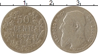 Продать Монеты Бельгия 50 сентим 1907 Серебро