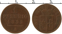 Продать Монеты Вальдек-Пирмонт 1 пфенниг 1855 Медь