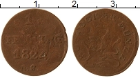 Продать Монеты Росток 1 пфенниг 1824 Медь