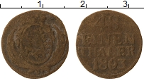 Продать Монеты Саксония 1/48 талера 1802 Серебро