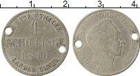 Продать Монеты Мекленбург-Стрелитц 4 шиллинга 1846 Серебро