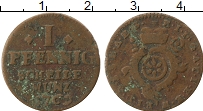 Продать Монеты Эрфурт 1 пфенниг 1759 Медь