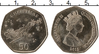 Продать Монеты Гибралтар 50 пенсов 2013 Медно-никель