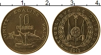 Продать Монеты Джибути 10 франков 1983 Латунь