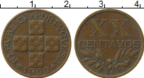 Продать Монеты Португалия 20 сентаво 1969 Медь