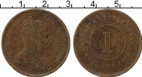 Продать Монеты Стрейтс-Сеттльмент 1 цент 1903 Бронза