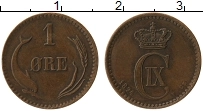 Продать Монеты Дания 1 эре 1891 Бронза
