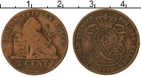 Продать Монеты Бельгия 2 цента 1870 Бронза