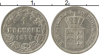 Продать Монеты Вюртемберг 1 крейцер 1870 Серебро
