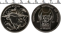 Продать Монеты Конго 10 франков 2007 Посеребрение