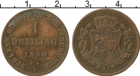 Продать Монеты Шлезвиг-Гольштейн 1 дрейлинг 1850 Медь