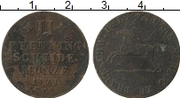 Продать Монеты Брауншвайг 2 пфеннига 1828 Медь