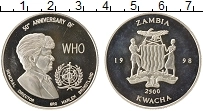 Продать Монеты Замбия 1 денар 1998 Серебро
