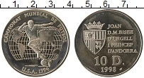 Продать Монеты Андорра 10 динерс 1993 Серебро