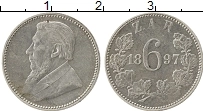 Продать Монеты ЮАР 6 пенсов 1897 Серебро