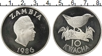 Продать Монеты Замбия 10 квач 1986 Серебро
