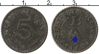 Продать Монеты Третий Рейх 5 пфеннигов 1942 Цинк