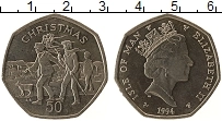 Продать Монеты Остров Мэн 50 пенсов 1994 Медно-никель