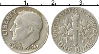 Продать Монеты США 1 дайм 1963 Серебро