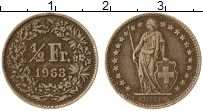 Продать Монеты Швейцария 1/2 франка 1960 Серебро