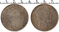 Продать Монеты Дания 2 ригсдалера 1854 Серебро