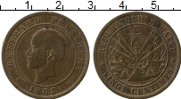 Продать Монеты Гаити 20 сантим 1863 Медь