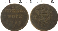 Продать Монеты Нидерландская Индия 2 стюбера 1835 Медь