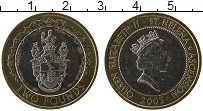 Продать Монеты Остров Святой Елены 2 фунта 2003 Биметалл