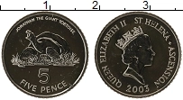 Продать Монеты Остров Святой Елены 5 пенсов 2003 Медно-никель