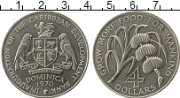Продать Монеты Доминиканская республика 4 доллара 1970 Медно-никель