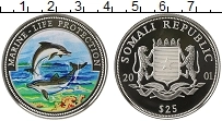Продать Монеты Сомали 25 долларов 2001 Серебро