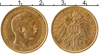 Продать Монеты Пруссия 20 марок 1910 Золото