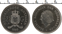 Продать Монеты Антильские острова 2 1/2 гульдена 1980 Медно-никель