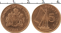 Продать Монеты Гамбия 5 бутут 1998 Бронза